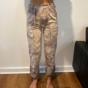 Free people tie dye cargo pants